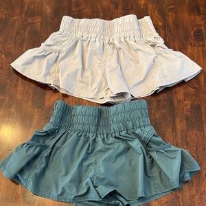 FP Movement by Free People Athletic Shorts - Blue and Gray